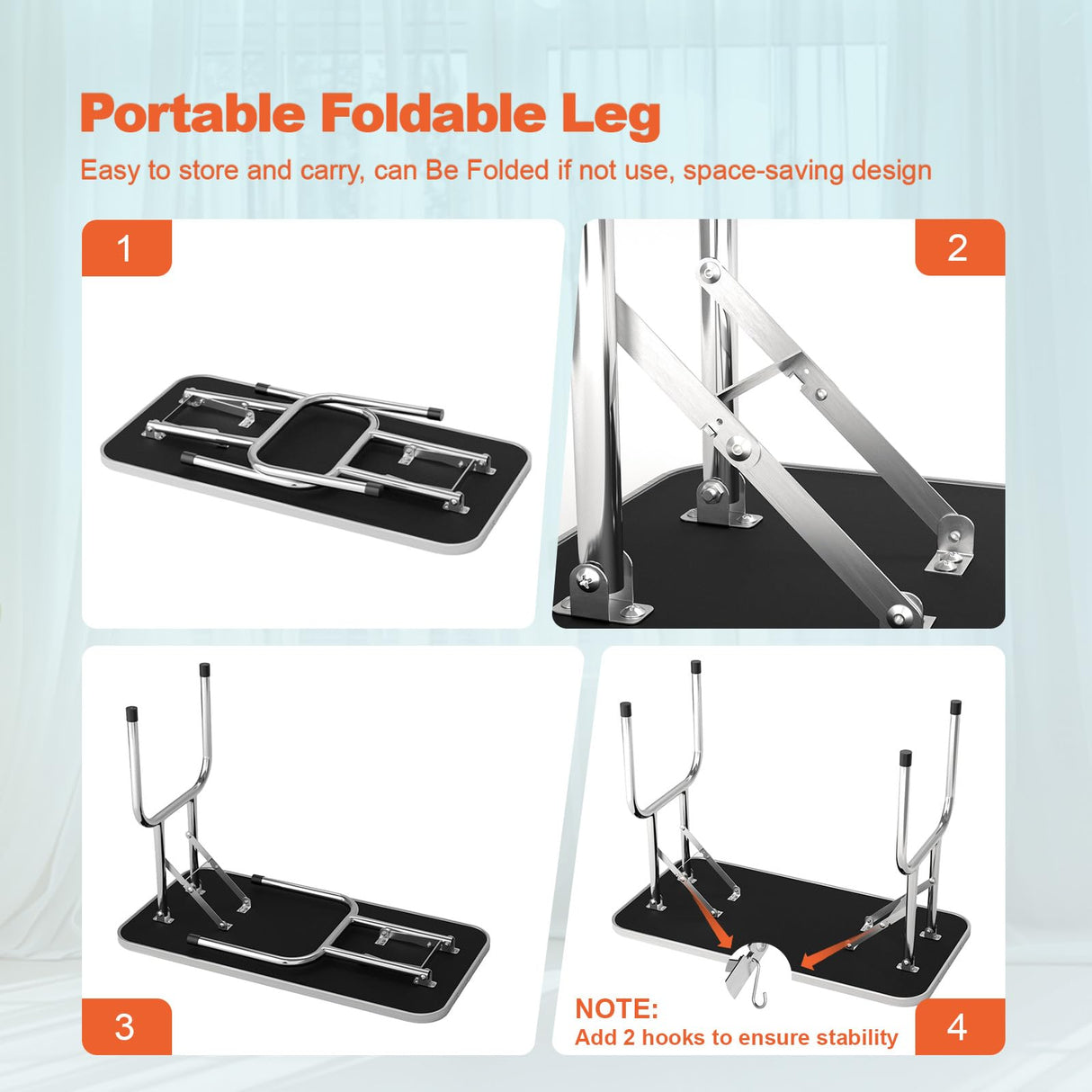 46" Foldable Dog Grooming Table for Large Dogs - Professional Home Grooming Station