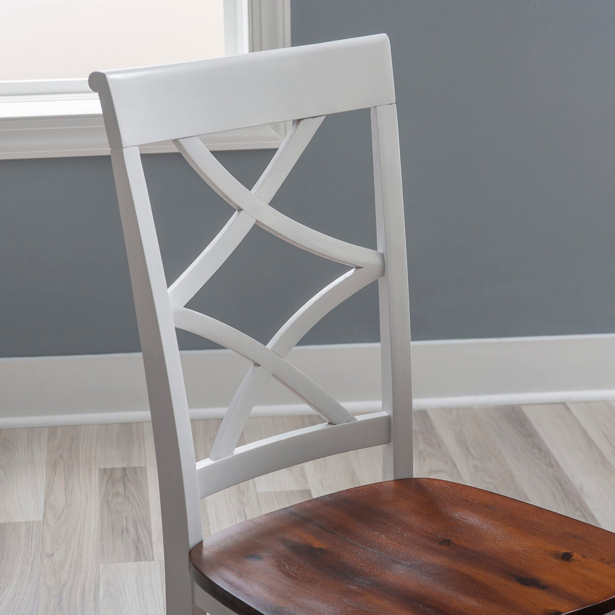 Dining Set, Cherry/White