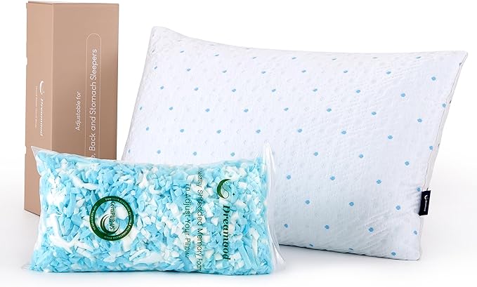Loft & Firmness King Shredded Memory Foam Pillows