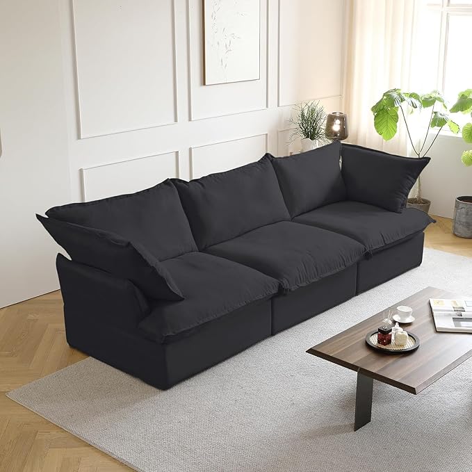 U Shape Couch Sectional for Living Room, Convertible Sectional Sofa