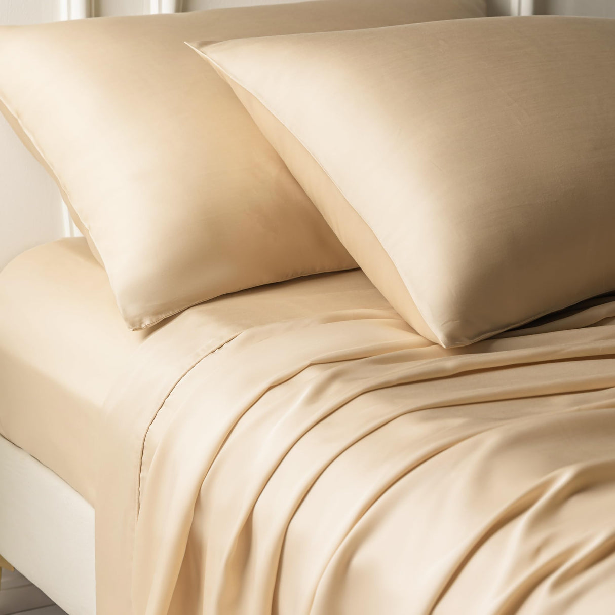 100% Tencel Lyocell King Sheet Set - 4 Pieces, Extra Soft and Cooling Bed Sheet Set