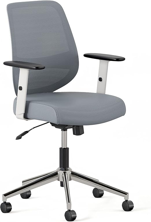 Ergonomic Office Chair – Adjustable Lumbar Support, Swivel, & Armrests