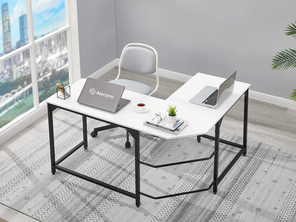 L Shaped Desk Corner Gaming Computer Desk 62inch Home Office Workstation