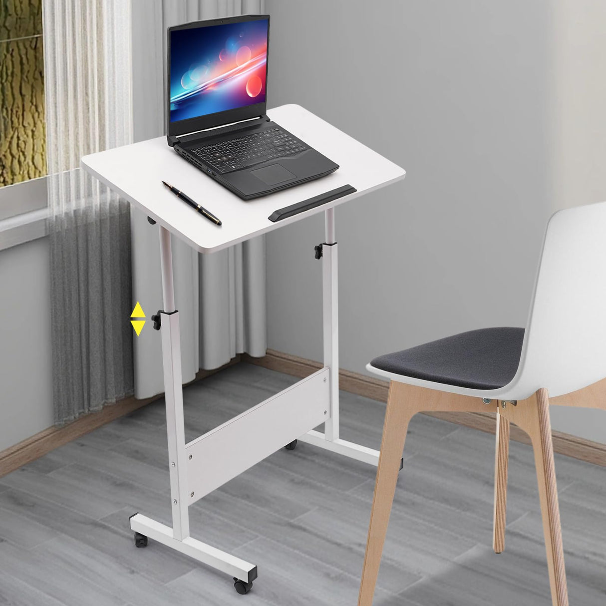 Adjustable Height Standing Desk, Stand Up Desk with 360° Flip
