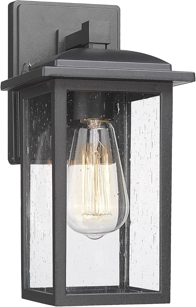 Outdoor Wall Sconces 2 Pack, Exterior Light Lantern Fixtures