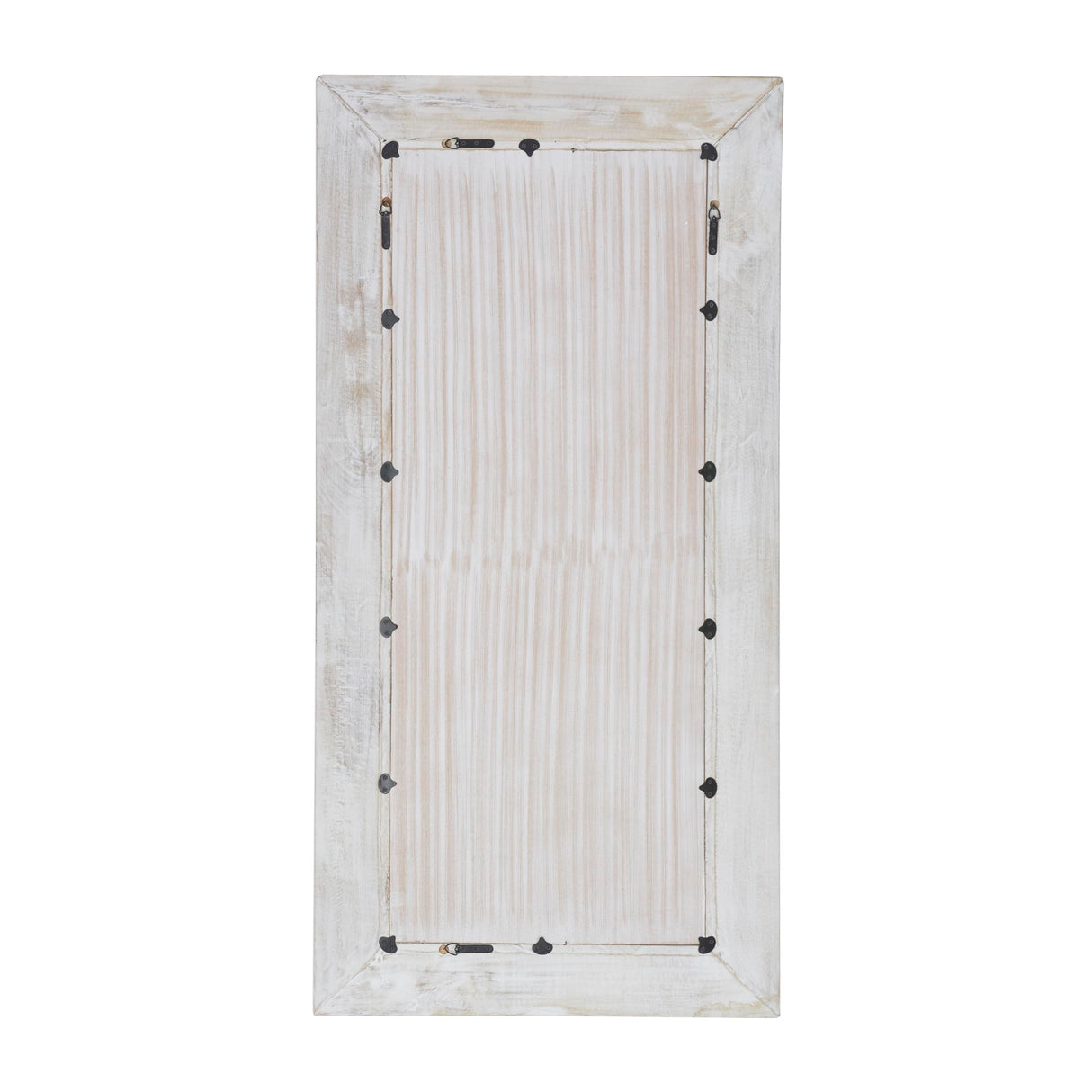 Wood Floral Room Wall Mirror Intricately Carved Entryway Mirror