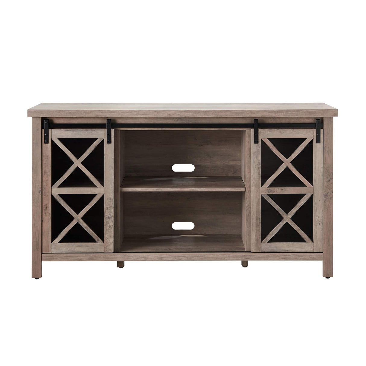 Clementine Rectangular TV Stand for TV's up to 65" in Gray Oak