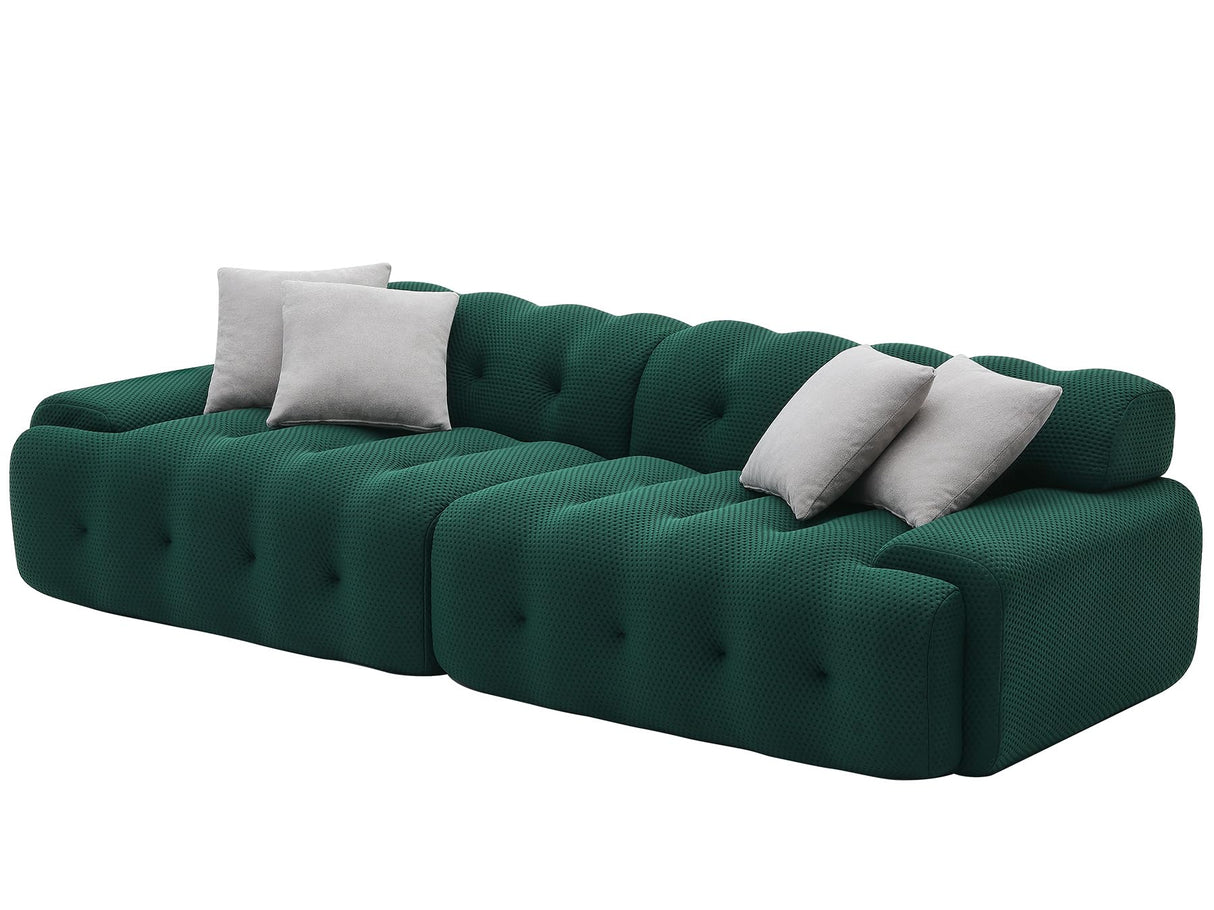 Modular Sectional Couch, 104.33" Modern Luxury 2-Seat Sofa