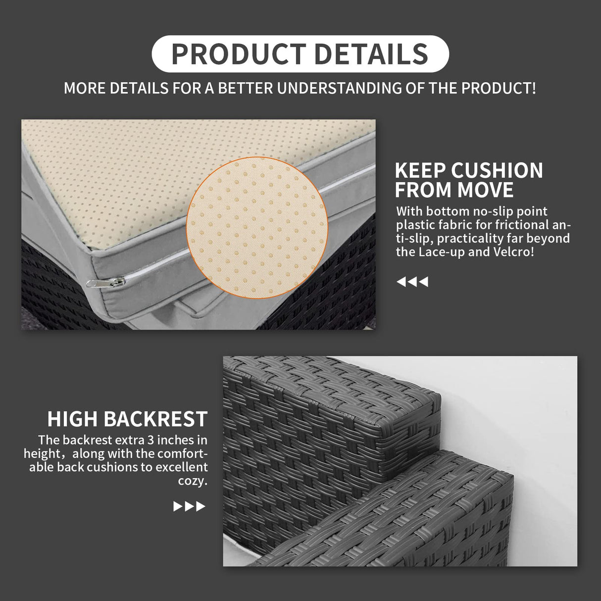 Outdoor Wicker Furniture Couch Set Patio Furniture Sectional Sofa