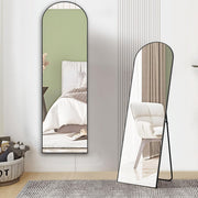 Arched Full Length Mirror 59"x16" Full Body Floor Mirror