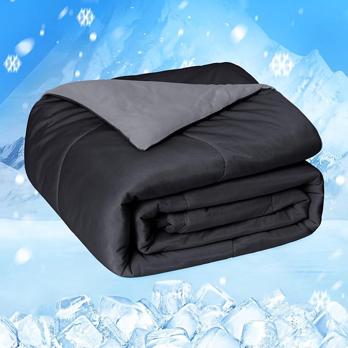 Cooling Comforter Japanese Double-Sided Cold Tech Fabric Cooling Blanket for Night