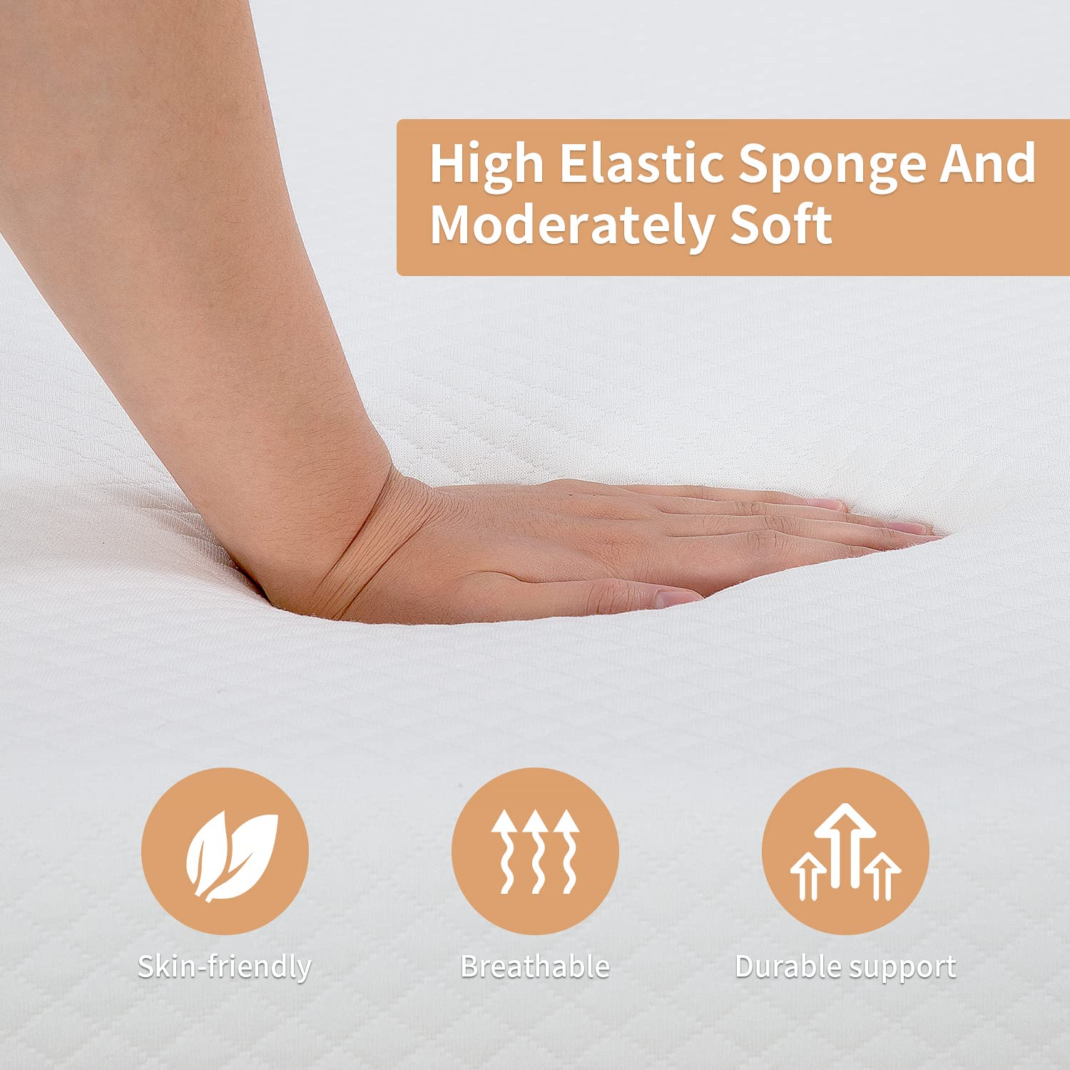 8 Inch King Gel Memory Foam Mattress Fiberglass Free/CertiPUR-US Certified/Bed