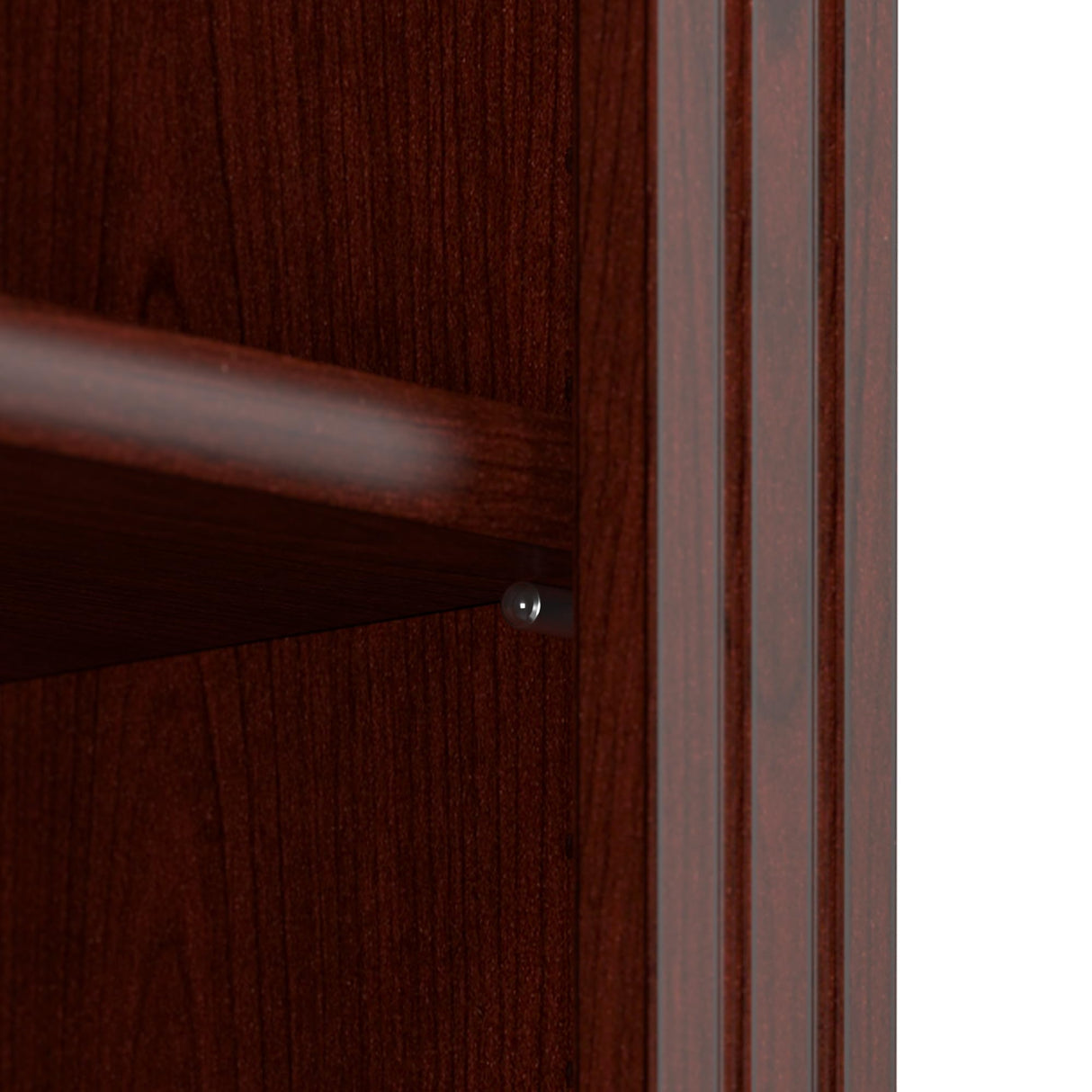 kathy ireland Home by Bush Furniture Bennington 5 Shelf Bookcase, Harvest Cherry (WC65515-03)