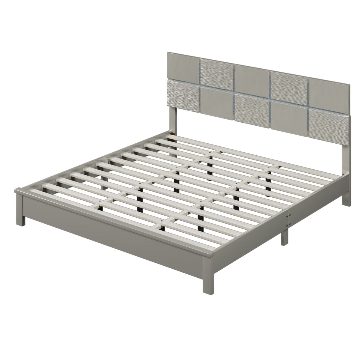 Modern Rustic Solid Wood Platform Bed Frame