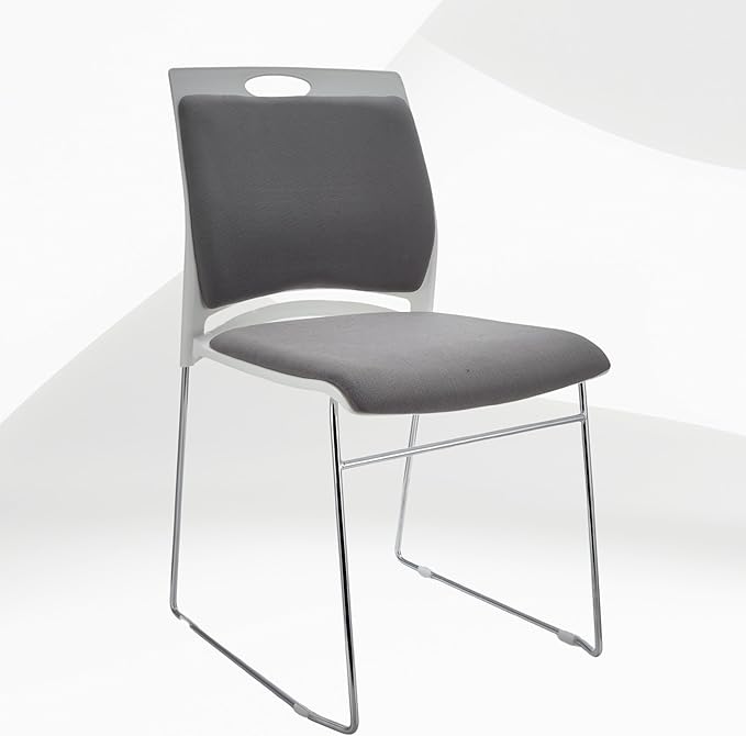 20 Pack Stacking Chairs 1102LB Capacity Home Office Guest Chair Set with Sled Base