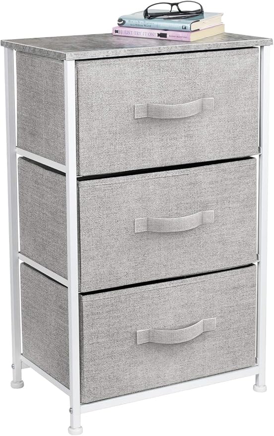 Nightstand with 2 Drawers - Bedside Furniture End Table Night Stand