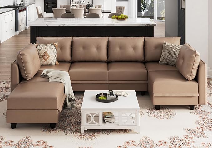 Modular Sectional Sofa, Convertible U Shaped Sectional