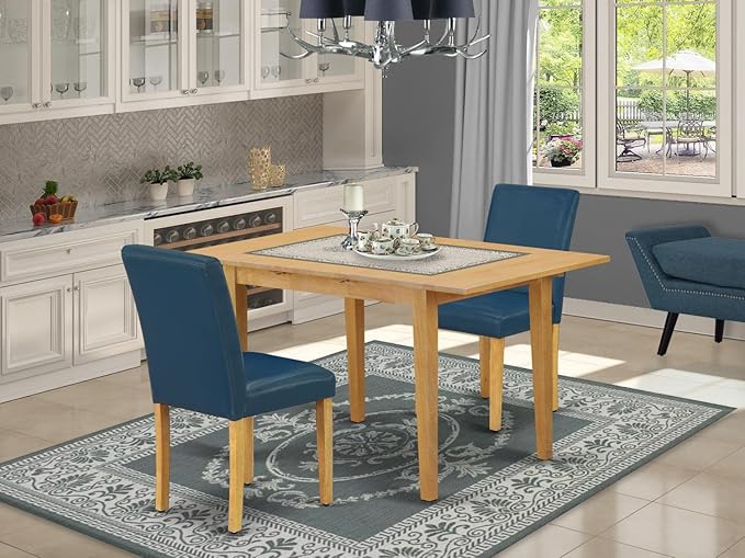 NOAB5-BLK-61 5 Piece Dining Table Set Includes a Rectangle Dining Room Table