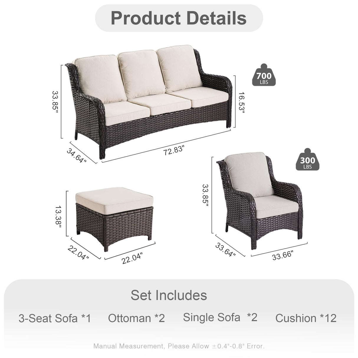 Patio Furniture Sets Outdoor Furniture Conversation Set