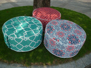 Ottoman footrest Stool with Portable air Pump and Storage Bag or Pouch Used
