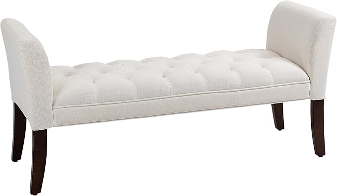 End of Bed Bench with Button Tufted Design