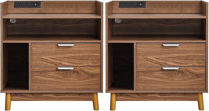 Nightstand with Charging Station