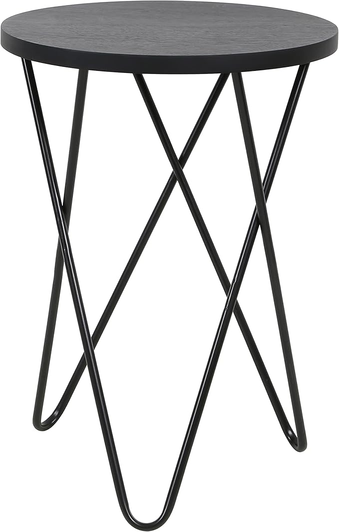 End Table, Small, Black Vendee Gray