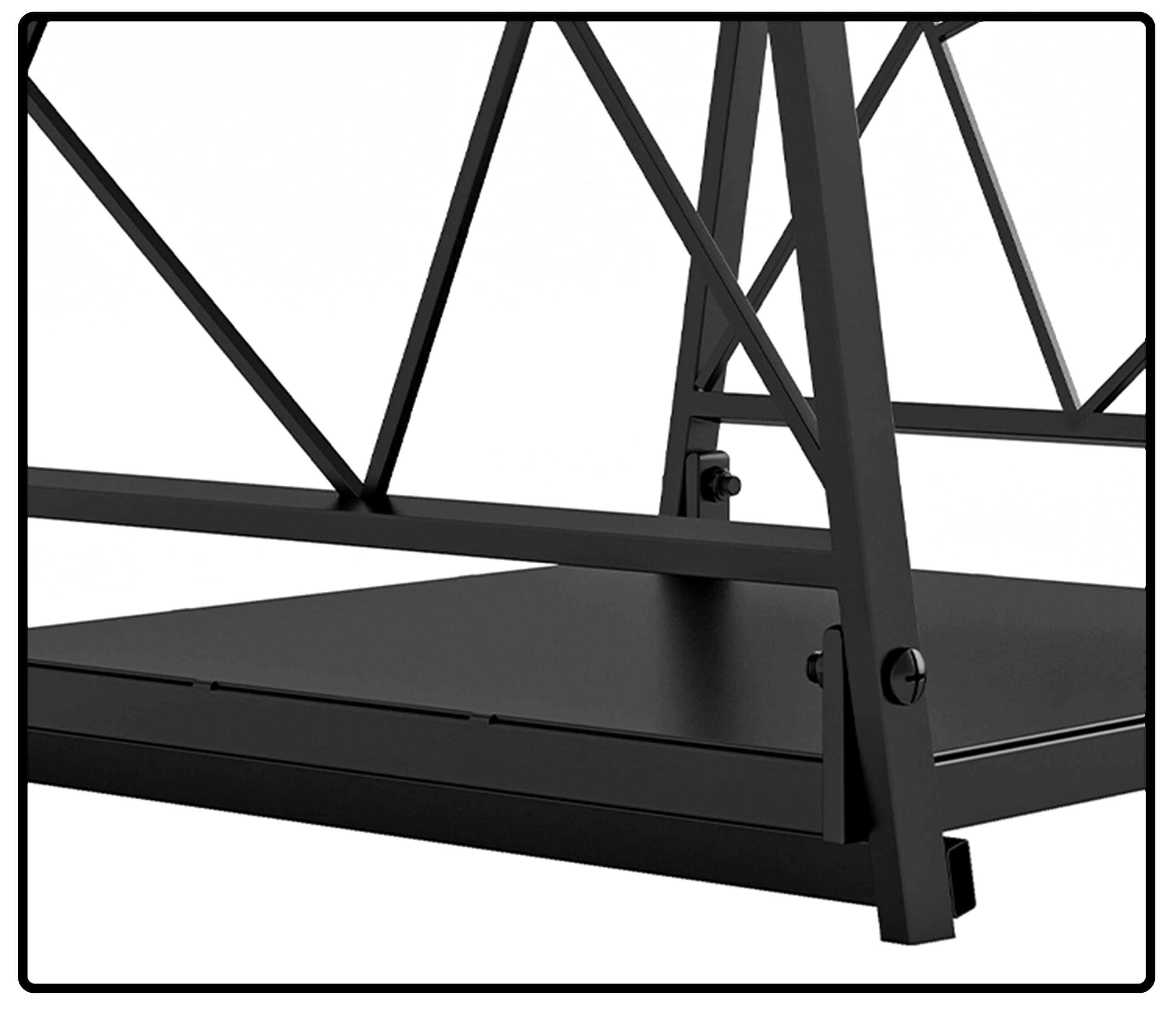 Firewood Log Rack, Iron Wood Lumber Storage Holder for Fireplace