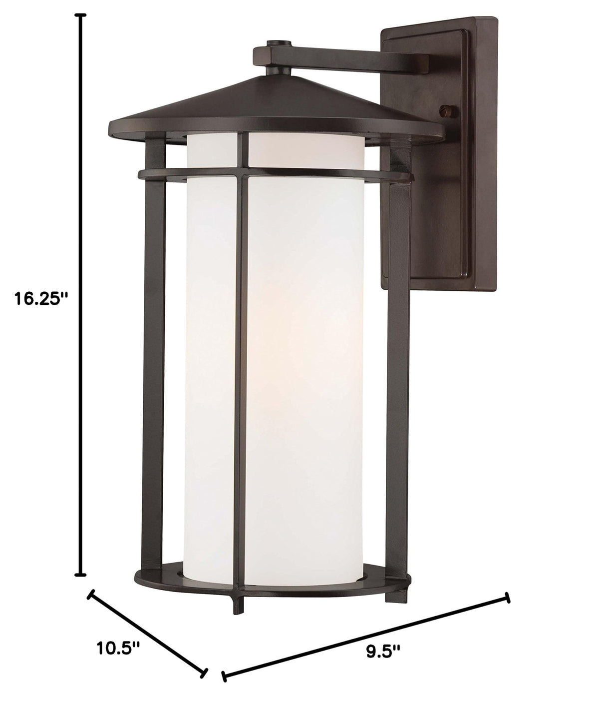 Outdoor Wall Light 72313-615B Addison Park Aluminum Exterior Wall Lantern, 100w, Bronze
