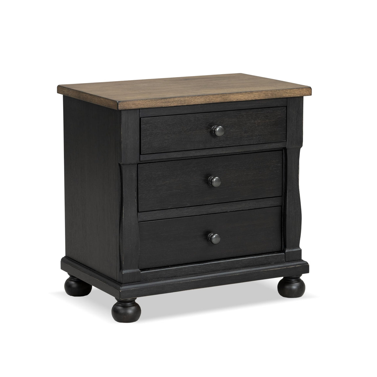 Narella Modern Farmhouse Solid Wood Nightstand