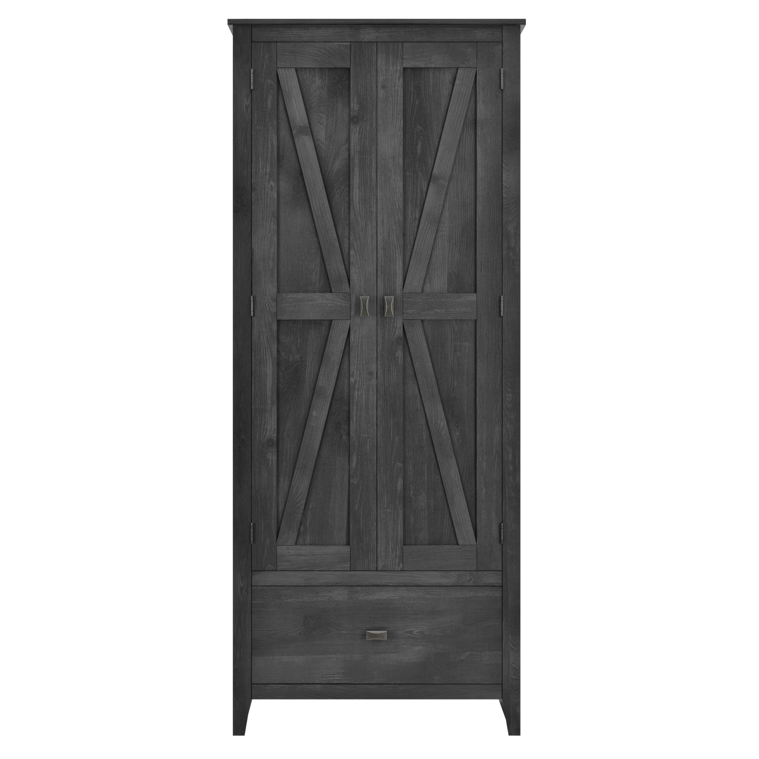 Evolution Farmington 30" Wide Storage Cabinet, Rustic Gray