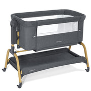 3 in 1 Baby Bassinet, Rocking Bassinets Bedside Sleeper with Comfy Mattress and Wheels