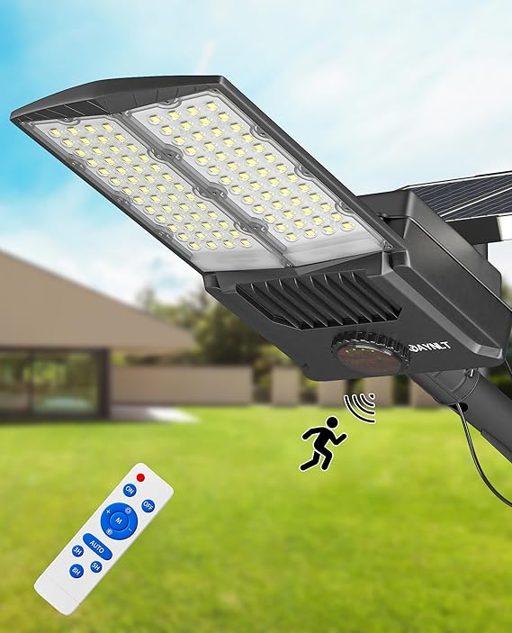 Y-11000W Solar Street Lights Outdoor,850000LM 6500K High Powered Commercial