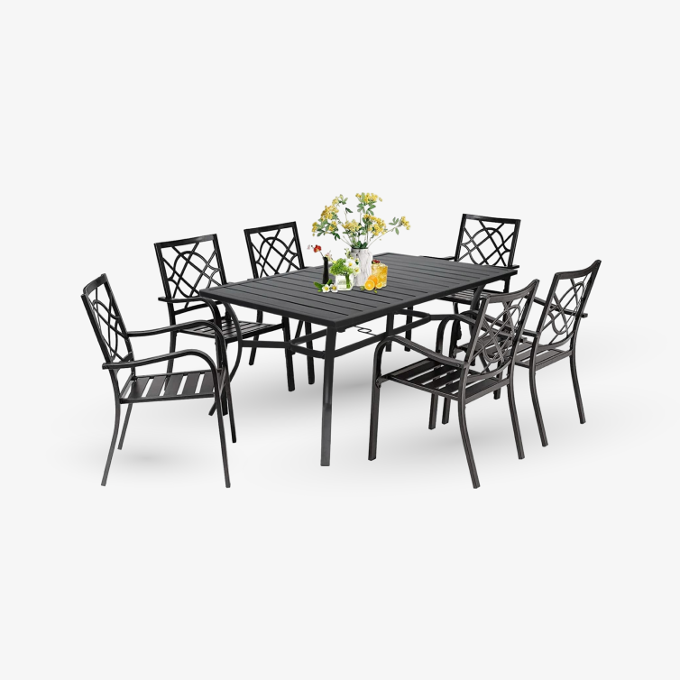Outdoor Table Patio Dining Furniture Set