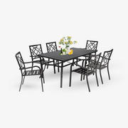 Outdoor Table Patio Dining Furniture Set