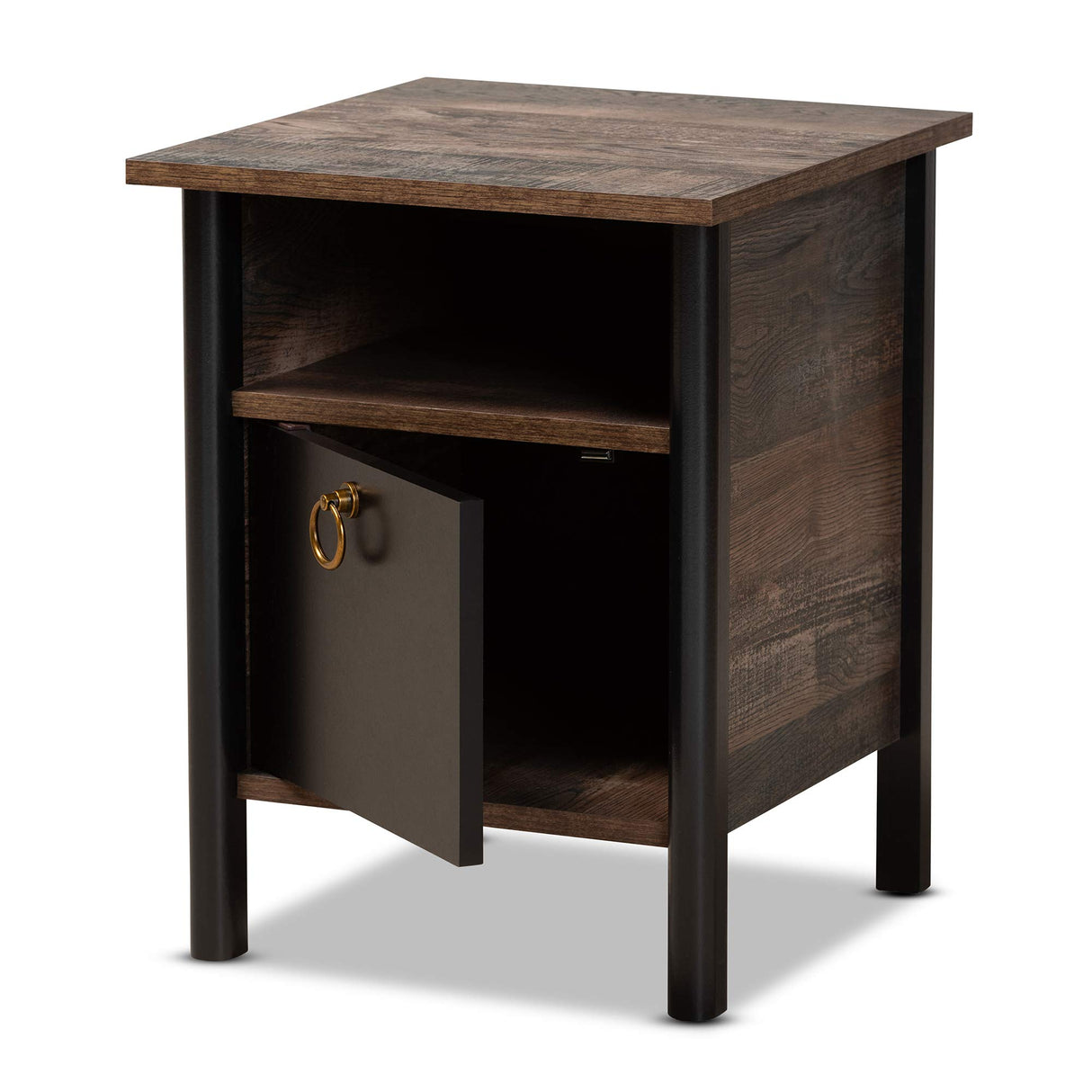 Vaughan Nightstands, Brown/Black