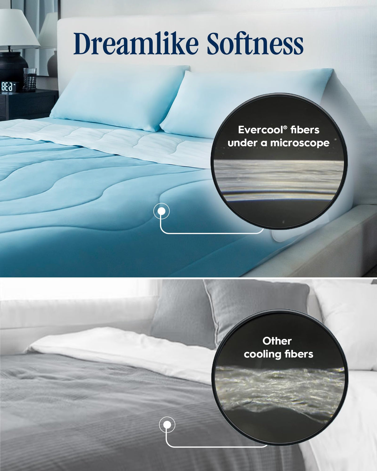 Cooling Comforter Full/Queen Blanket for Hot Sleepers, Summer Bedding