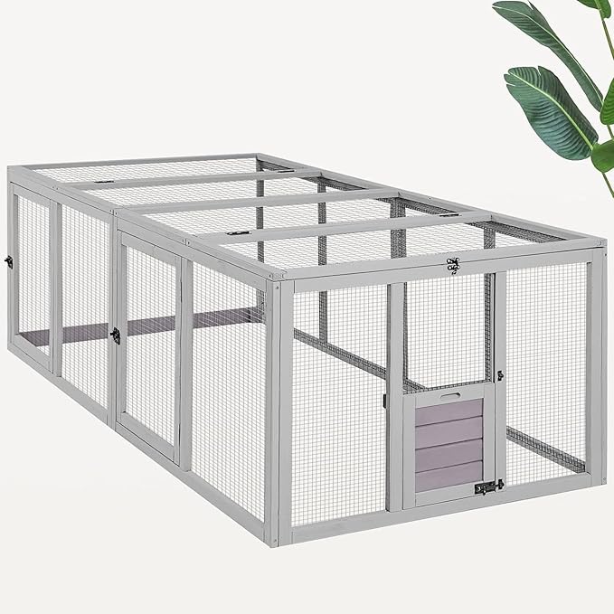 Large Chicken Coop - Unique Folding Design for Easy to Set Up - Chicken House