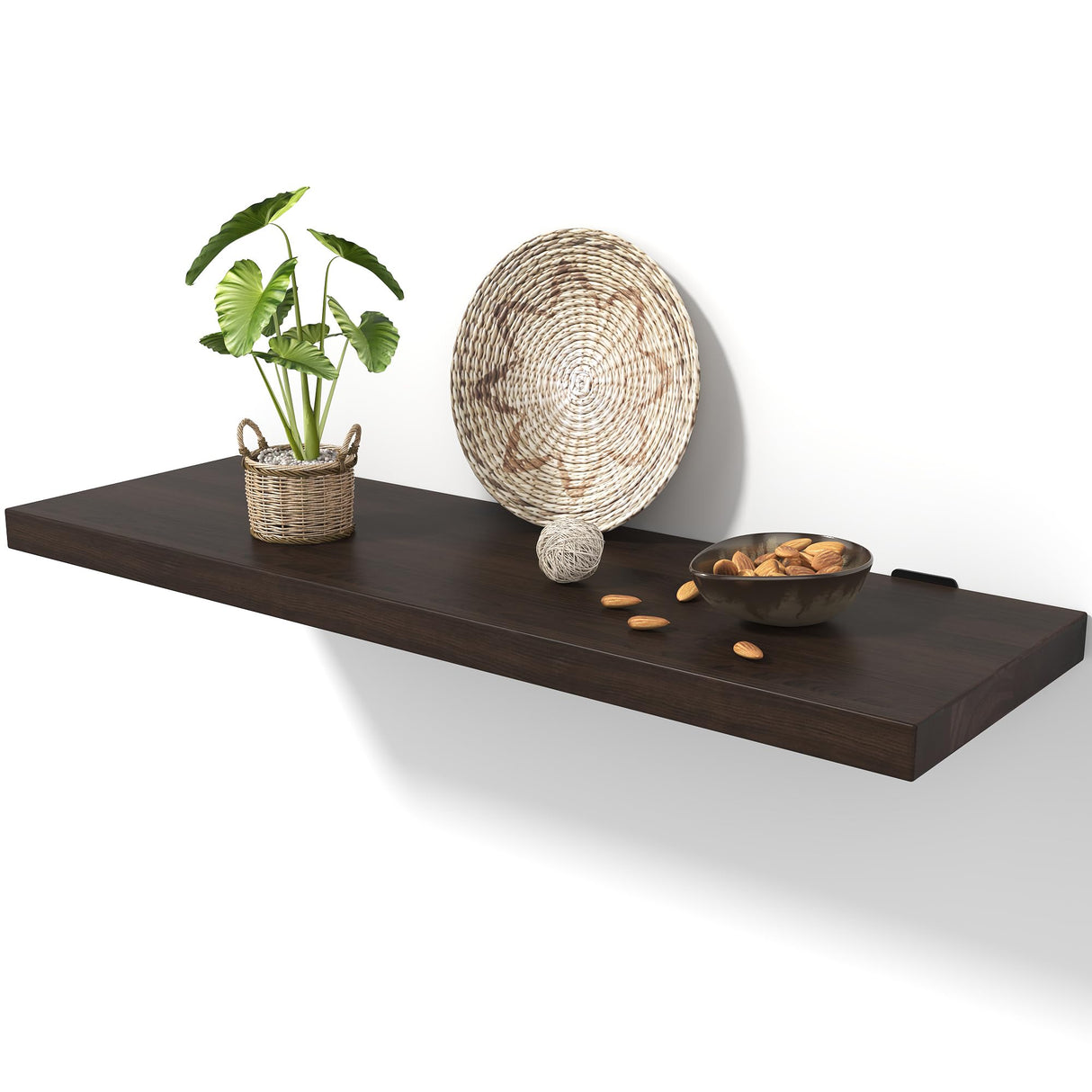 Floating Shelves for Wall 36 Inches Long, Large Natural Wood Floating Shelves for Kitchen