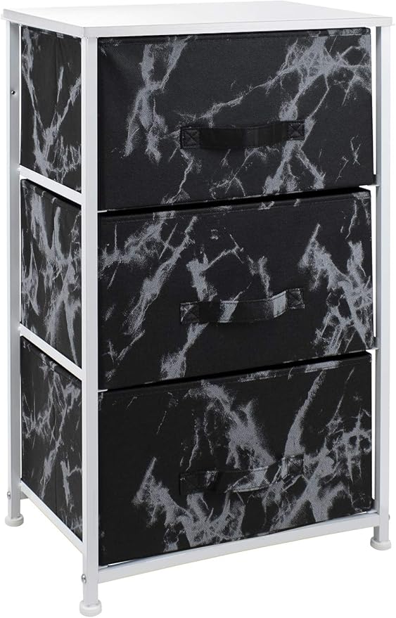 Nightstand with 2 Drawers - Bedside Furniture End Table Night Stand