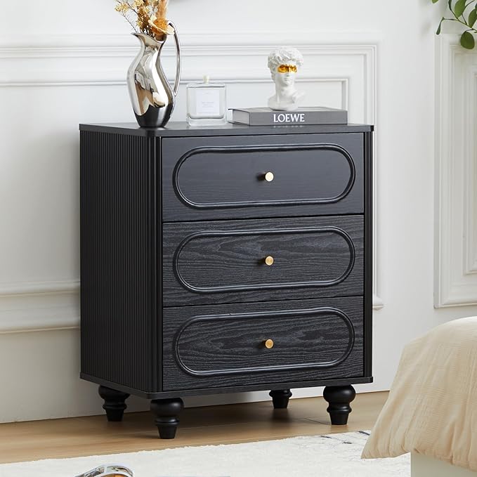 Dresser for Bedroom Set of 2, Mid Century Modern Chest of Drawers