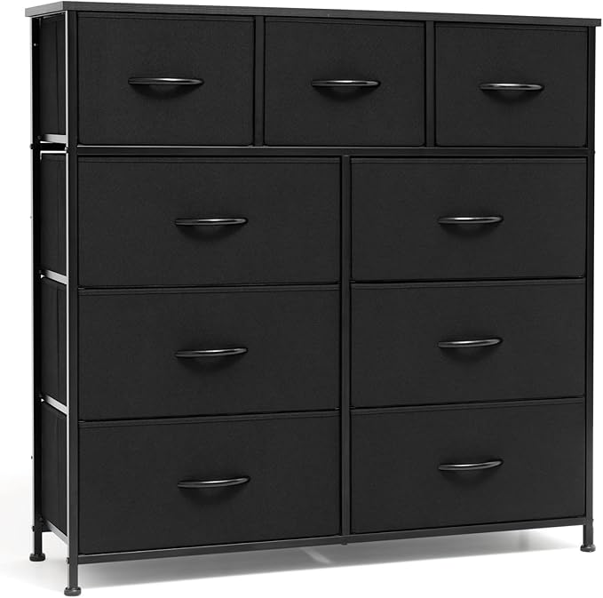White Dresser, Tall Dresser for Bedroom, Closet Dresser
