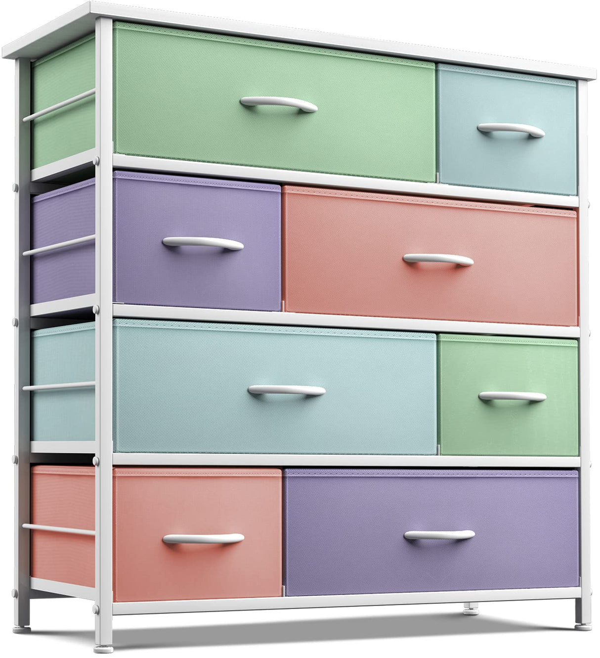 8 Drawers - Furniture Storage Chest for Kid’s, Teens, Bedroom, Nursery, Playroom,