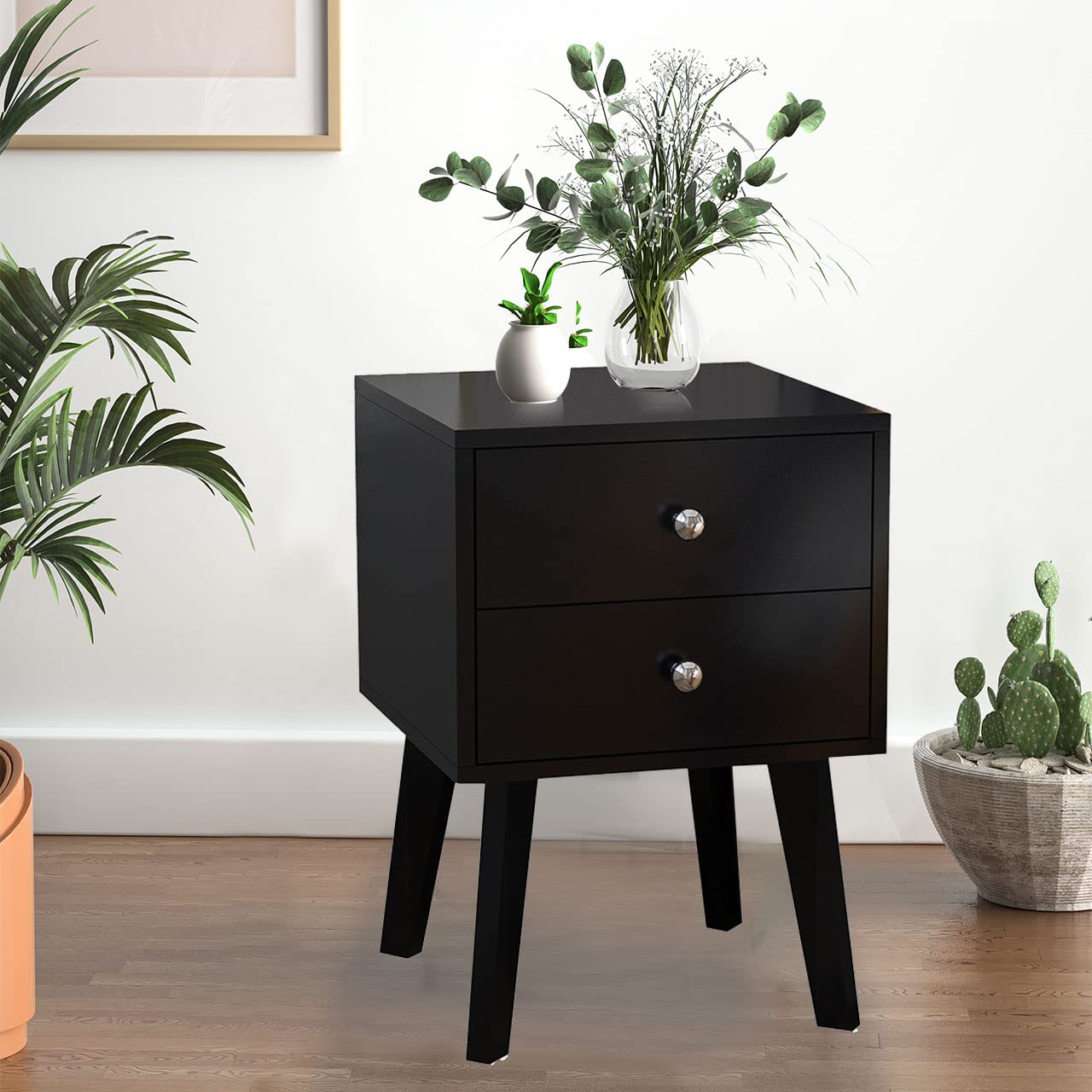 Nightstand, Modern Table, Night End Side Stand Bed Table