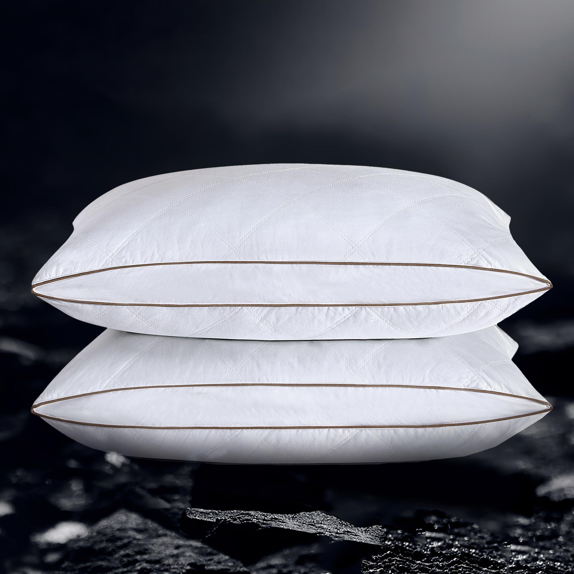 Goose Feather and Down Pillows,Oval Gusseted Feather Down Pillow