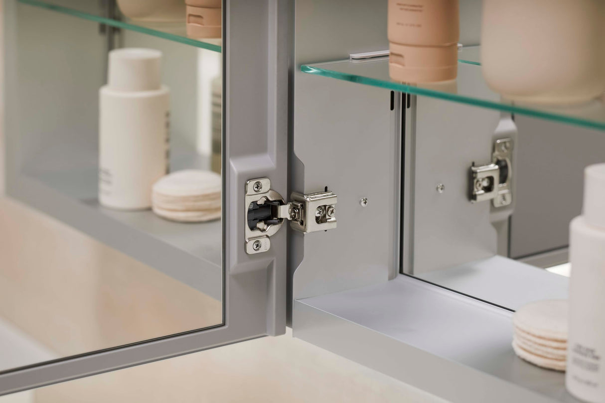 Embark Medicine Cabinet, Deep Storage with Adjustable Shelves and Arch Mirrored Door,