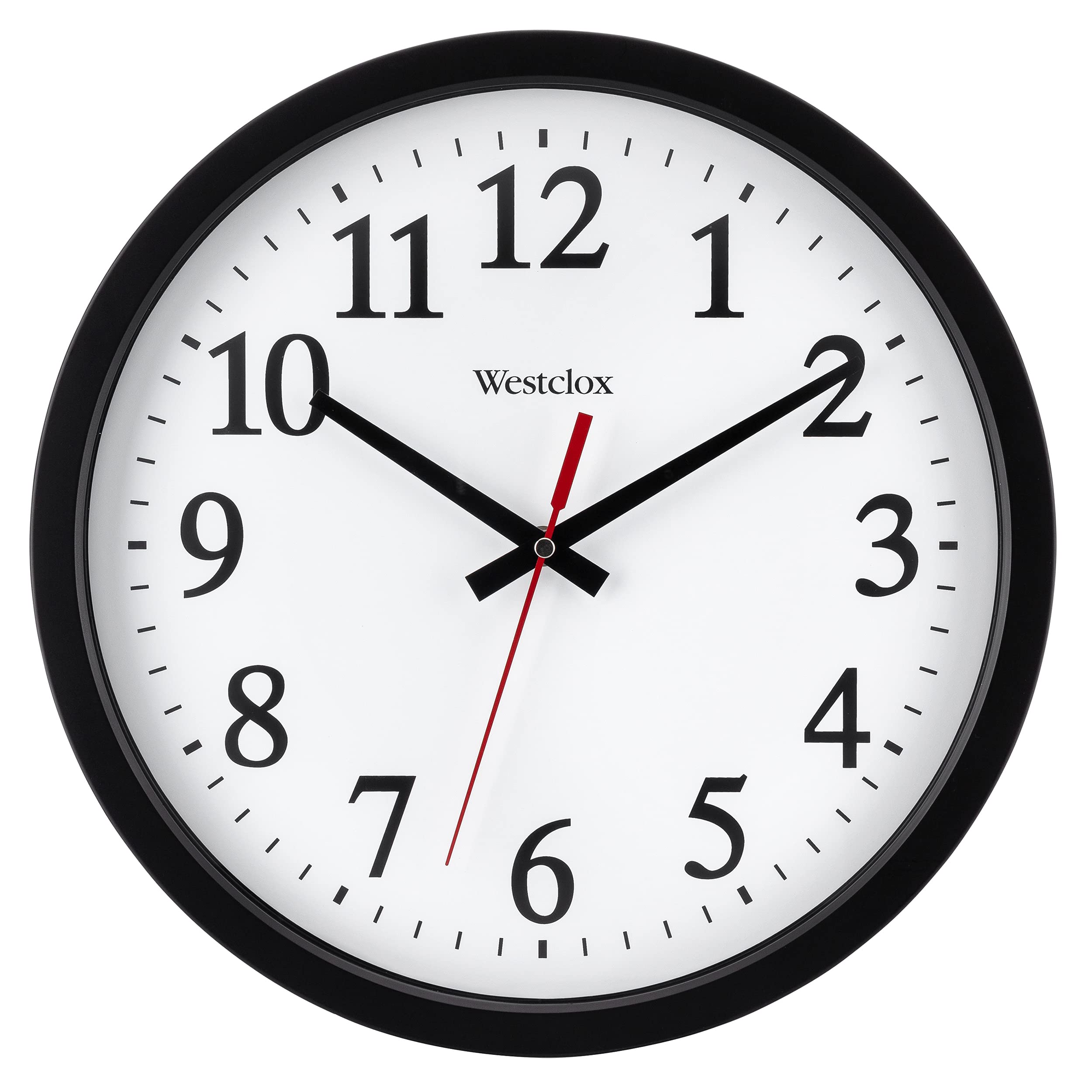 Westclox 14" Round Electric Powered Office Wall Clock White