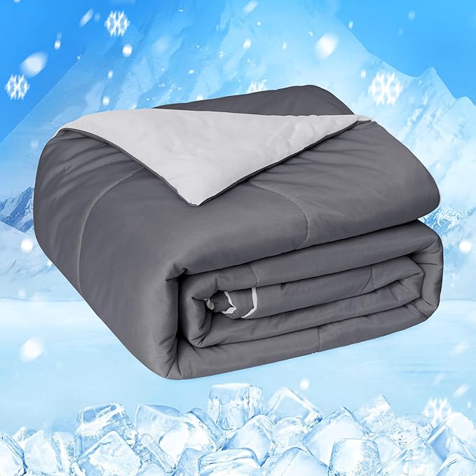 Cooling Comforter Japanese Double-Sided Cold Tech Fabric Cooling Blanket for Night