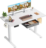 Standing Desk Adjustable Height, 50 Inch Electric Standing Desk with 3 Memory Presets, Adjustable Desk Stand Up Desk