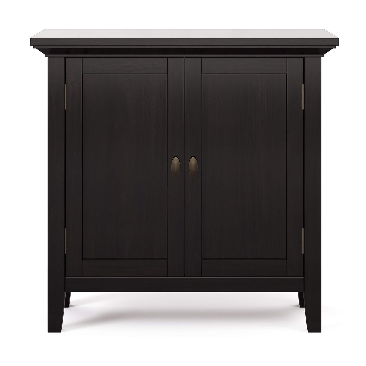 Redmond SOLID WOOD 32 inch Wide Transitional Low Storage Cabinet in Hickory Brown